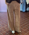 ICHI -  camelbruine broek
