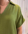 Julia’s tetra dress groen