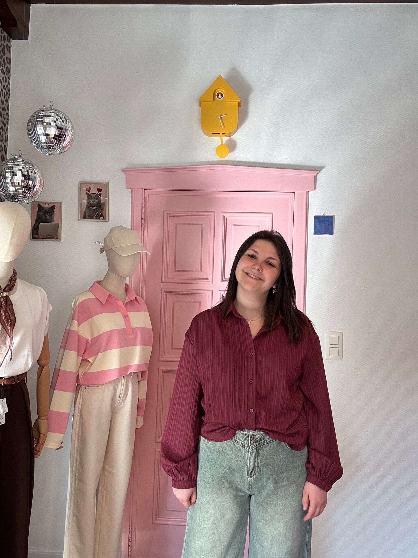 Ydence - Bordeaux Blouse