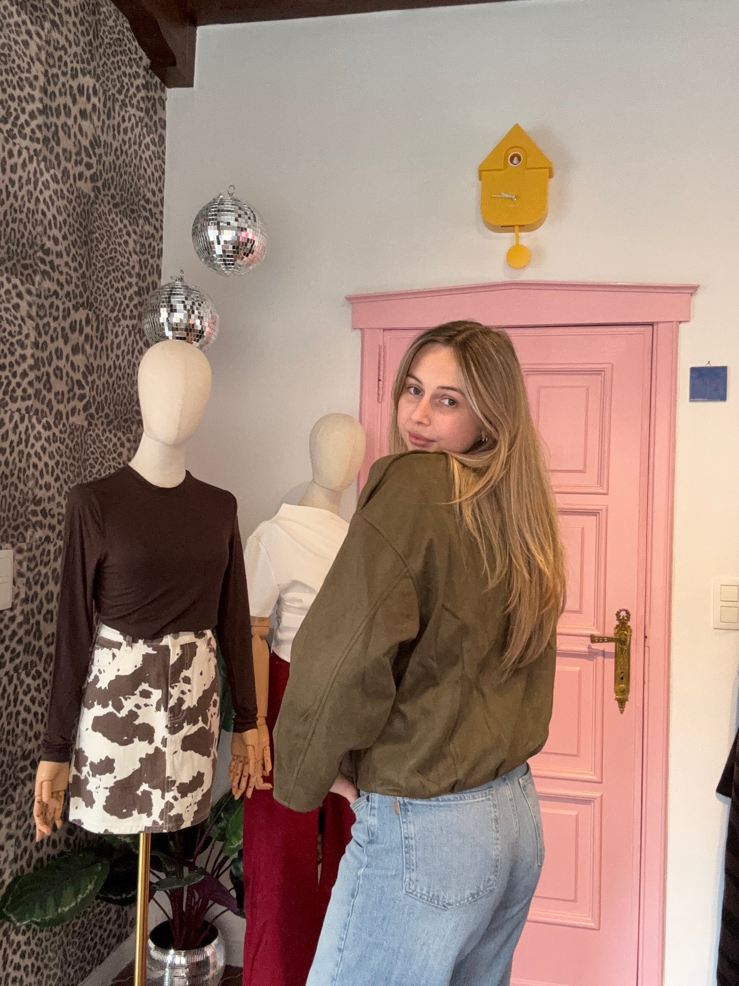 Juliette's bomber jacket suède