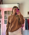 ICHI -  Bruine Sweater met Backprint