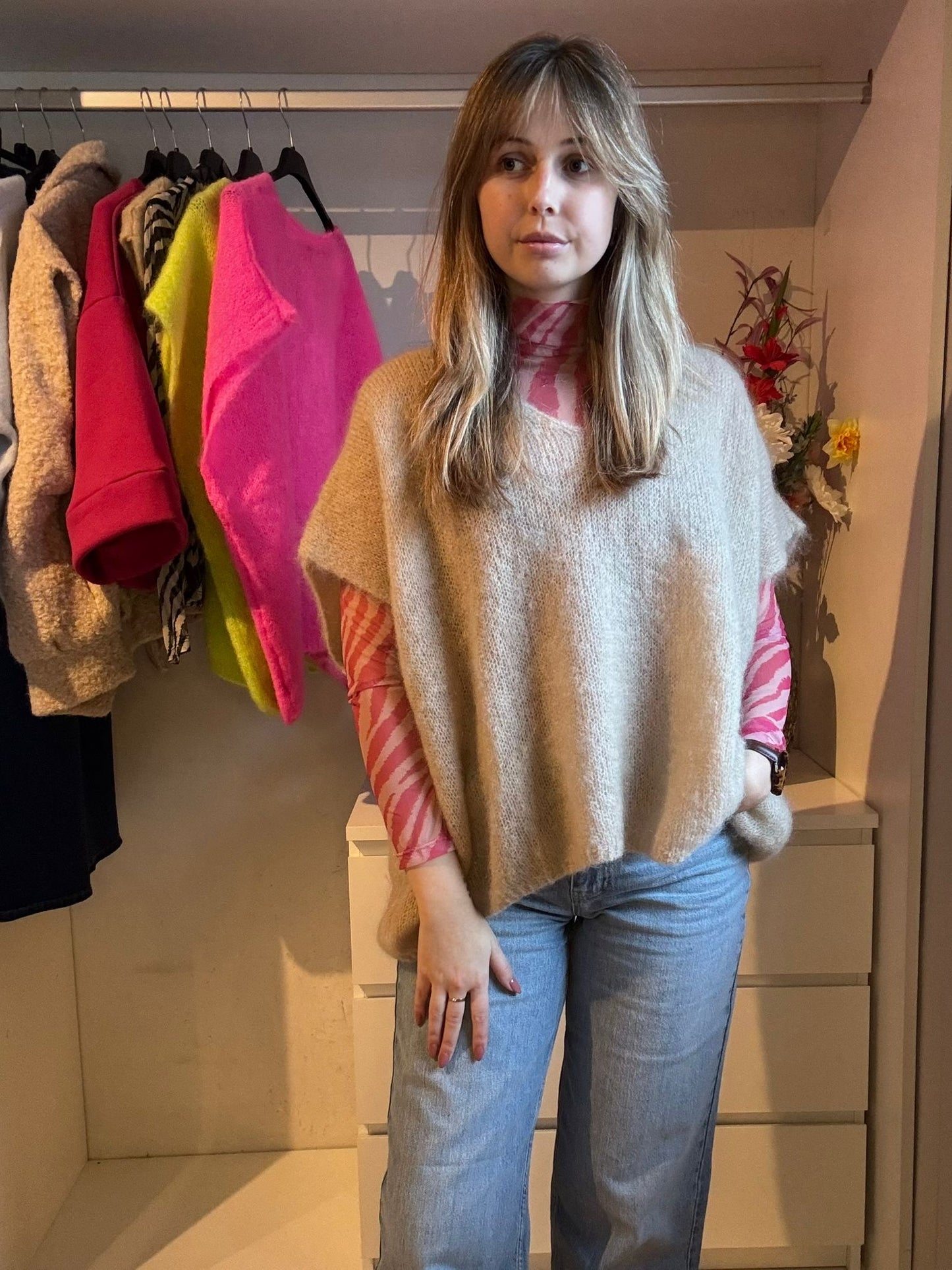 Spencer beige knit