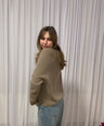 Juliette's licht bruine cardigan