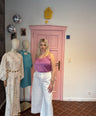 Ydence - Paarse Lace Top