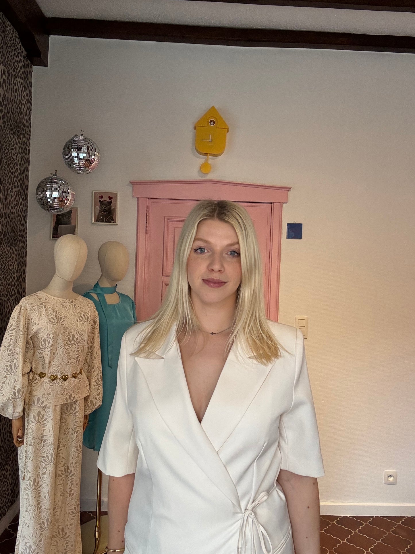 Ydence - Witte Blazer Jurk