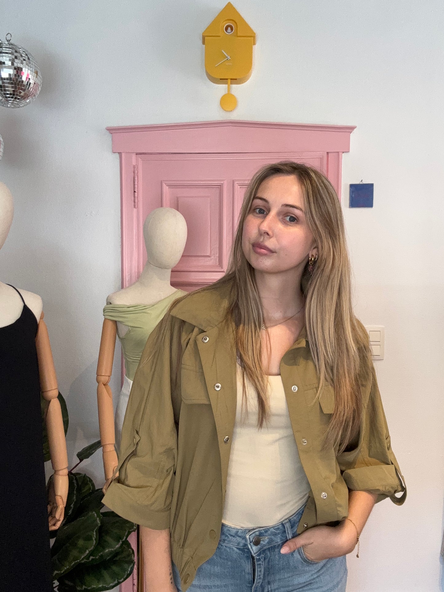 Julia's olijfkleurig jacket