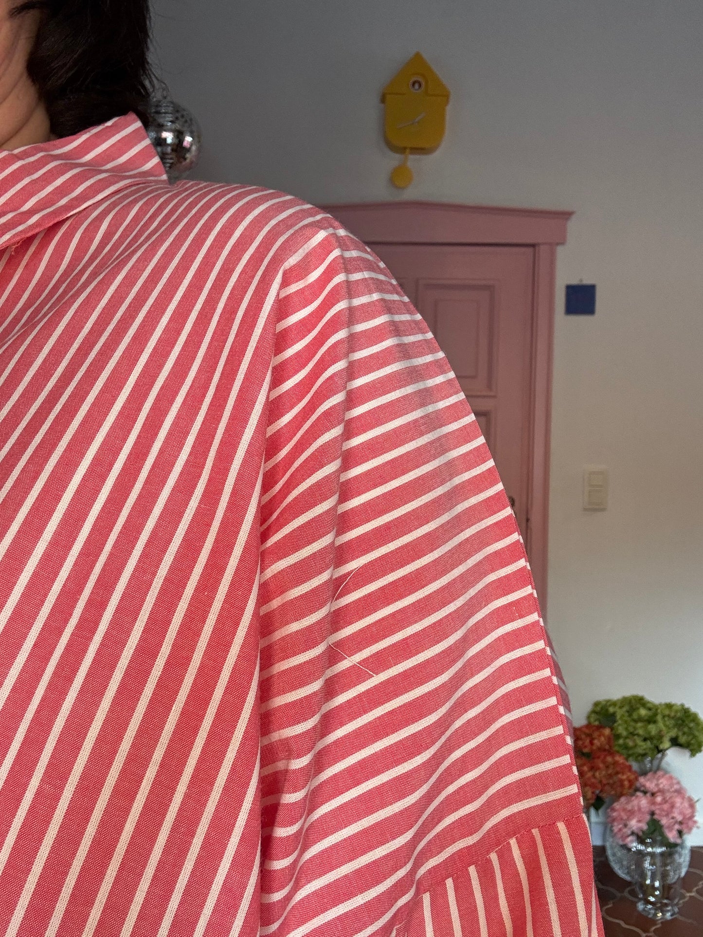 ICHI - Roze Gestreept Hemd