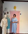 ICHI - Lichtblauw Maxi Kleed