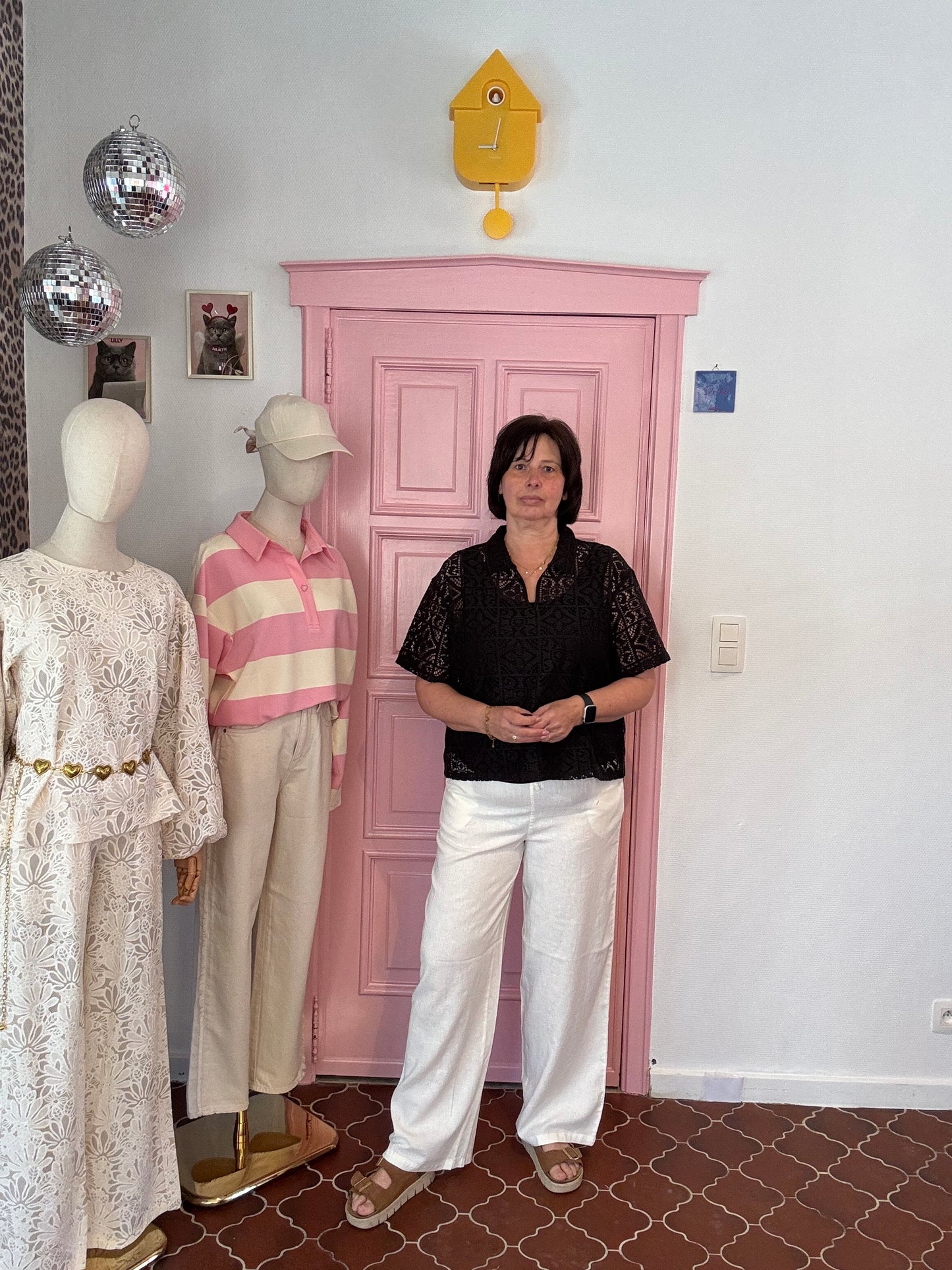 B.young – Witte linnen broek