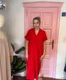 Julia's tetra dress rood