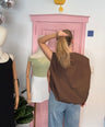 Julia's gilet brown