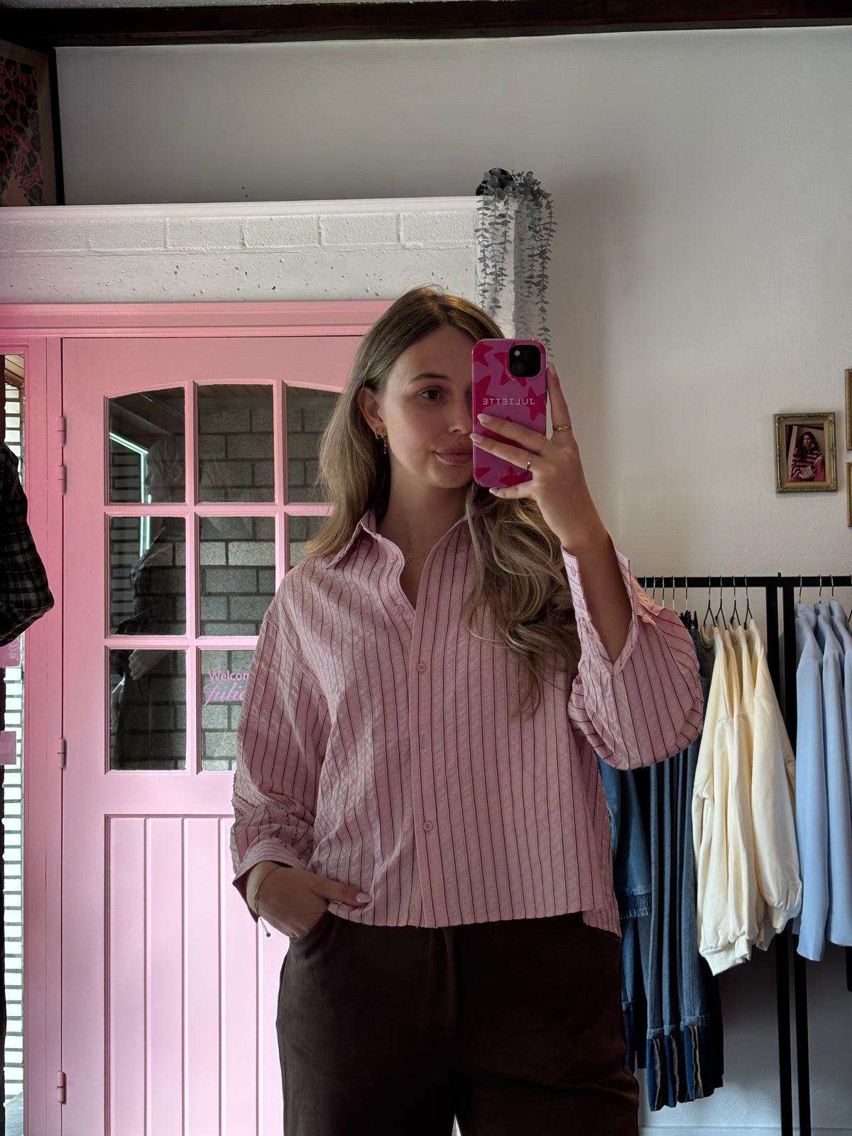 Fluresk - Roze Blouse met Details