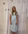Julia’s t-shirt dress licht blauw