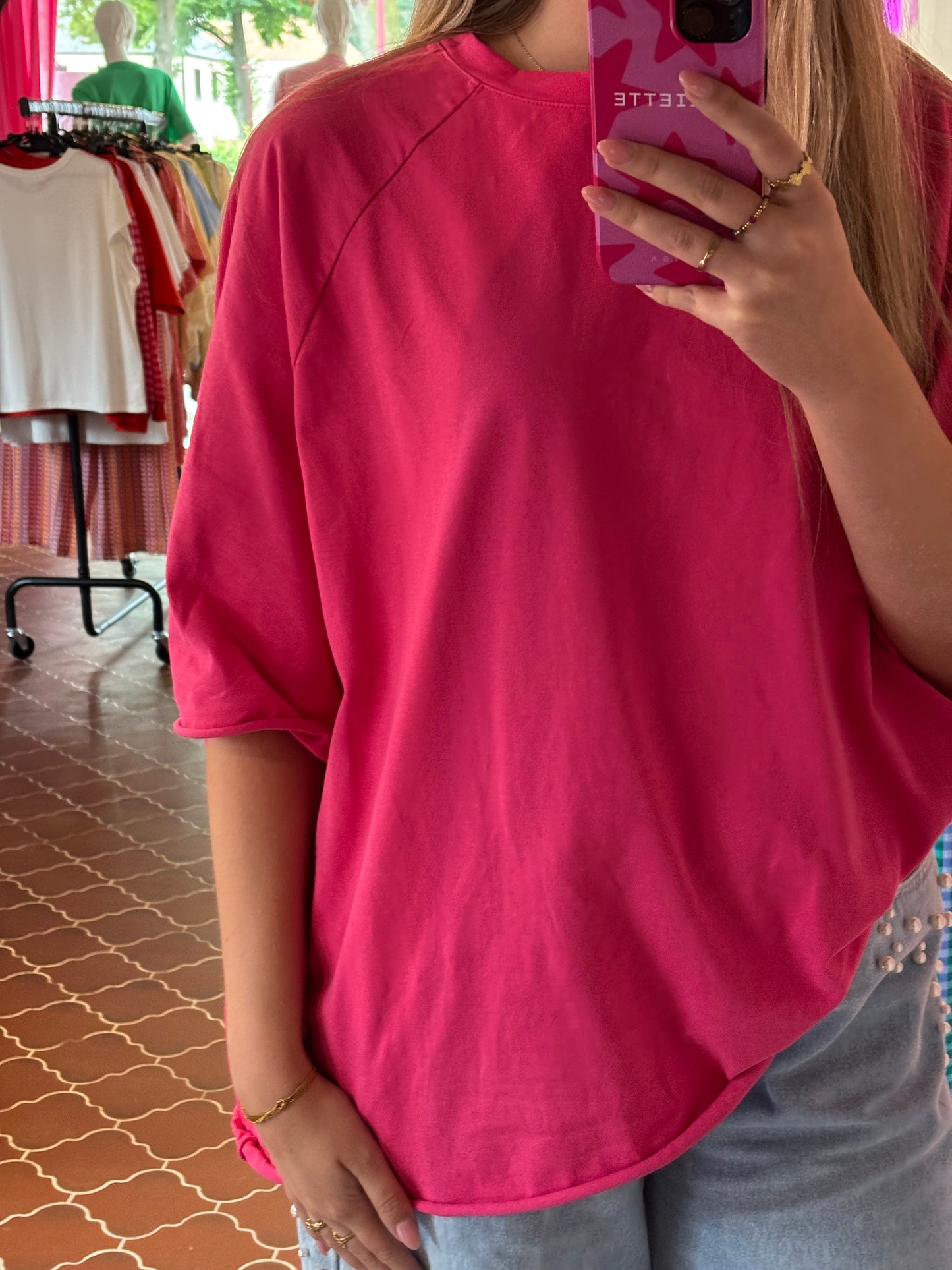 Oversized t-shirt fuchsia