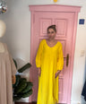 Julia's tetra dress geel