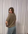 Juliette's bruine lente trui