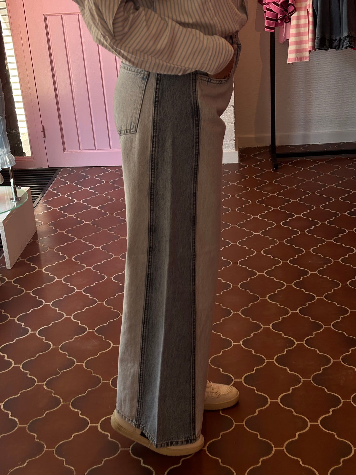 ICHI - Lichte Wide Leg Jeans