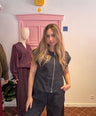 B.young - stripe gilet