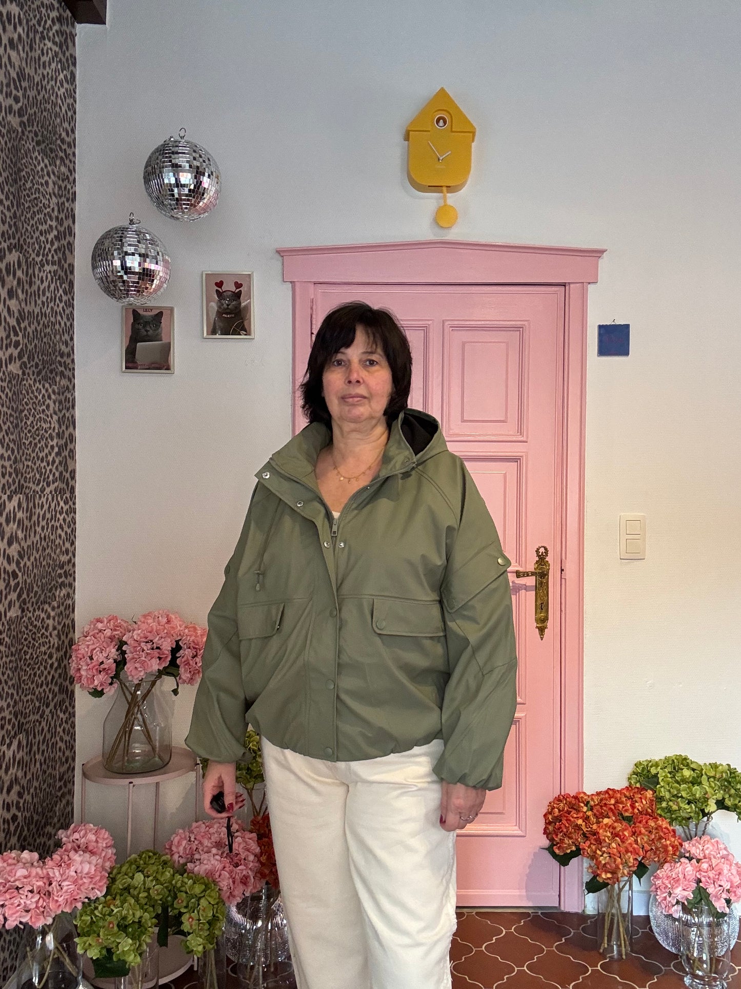 ICHI - Regenjas met Fleecevoering