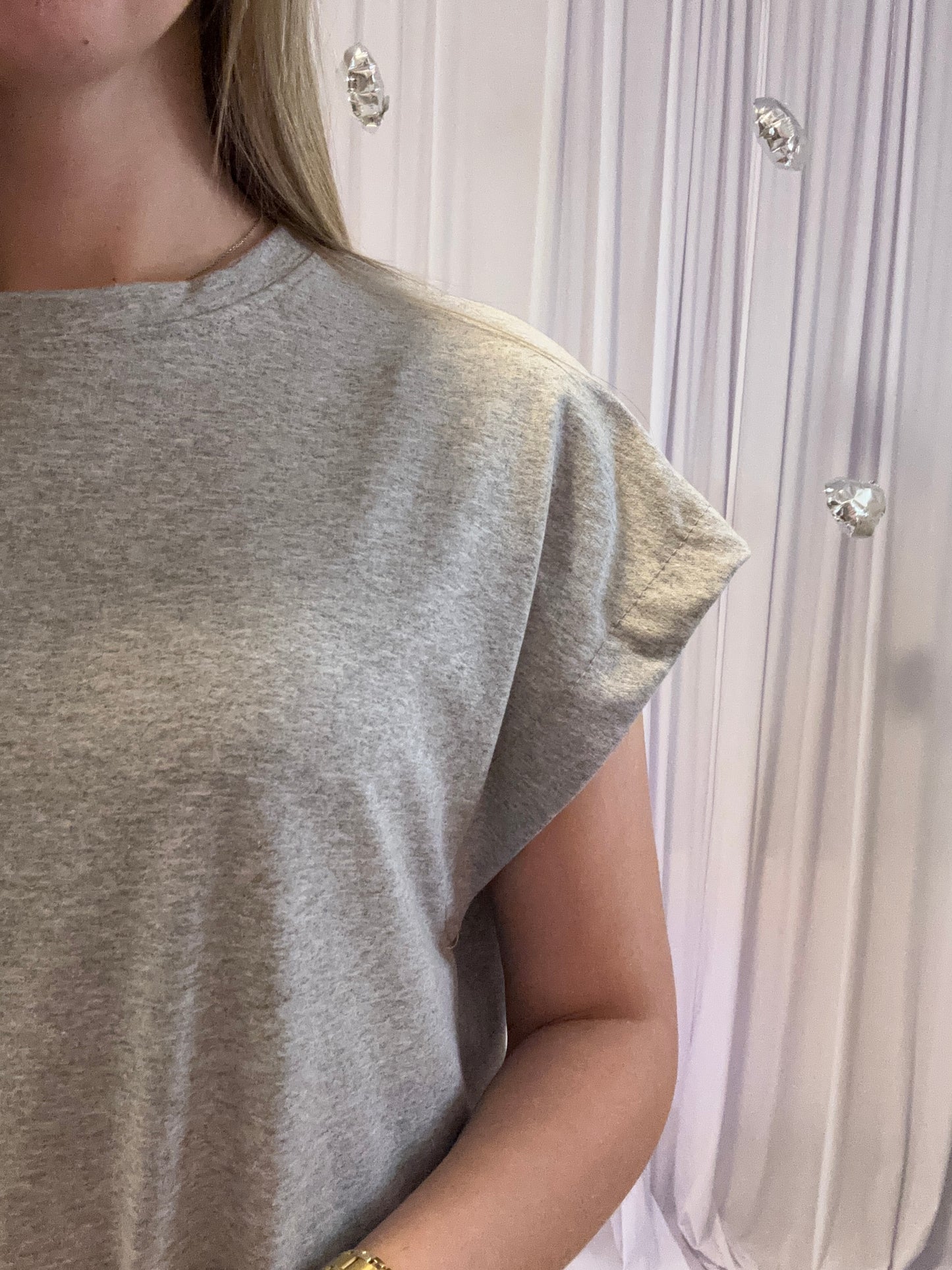 Julia’s t-shirt dress grijs