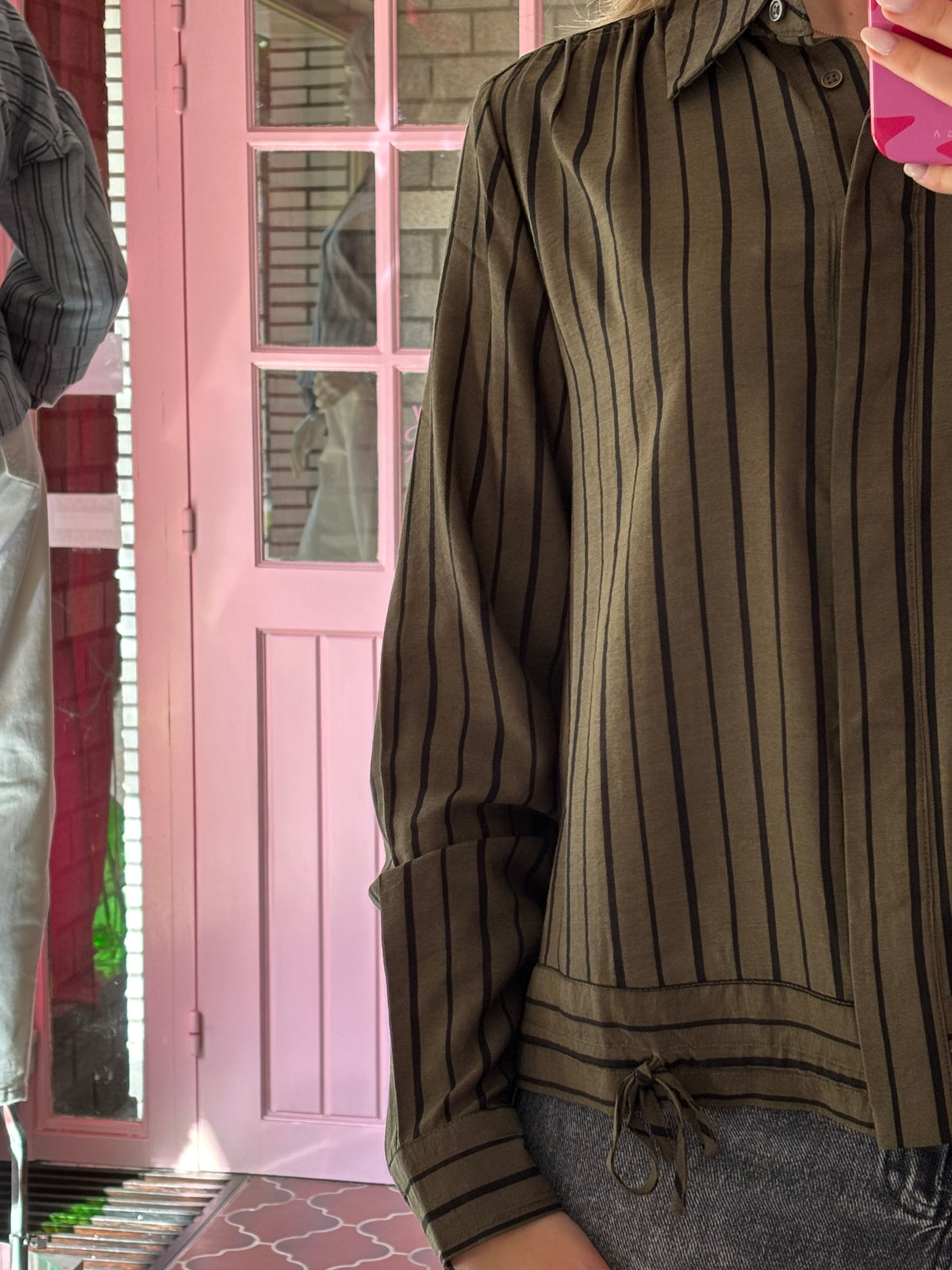 Pulz - khaki blouse