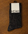 ICHI - Zilveren glitterkousen