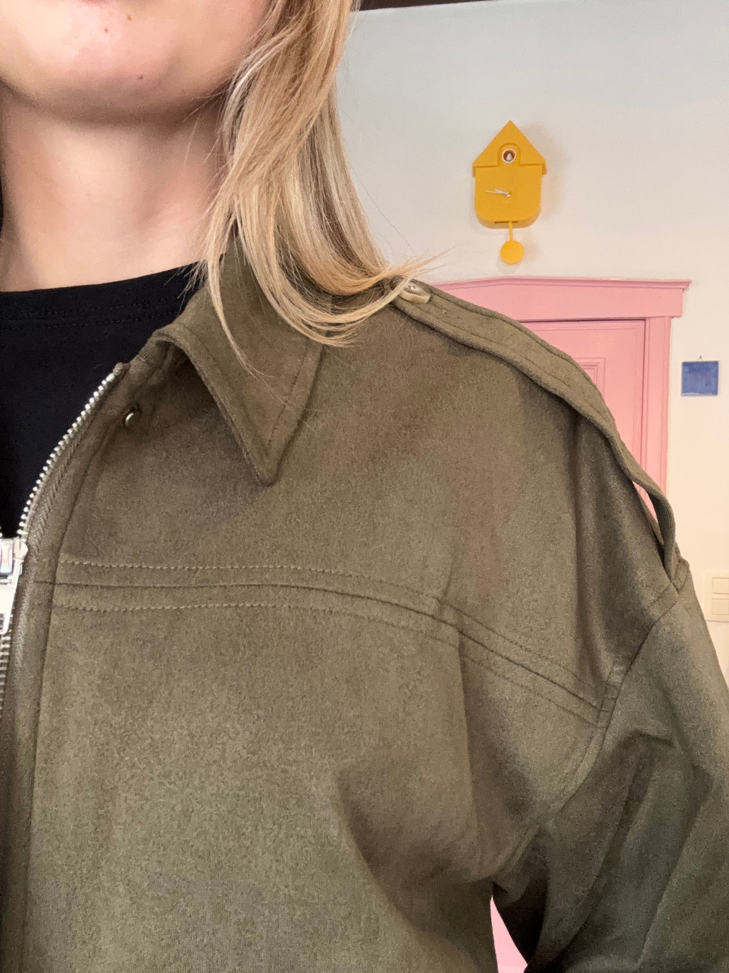 Juliette's bomber jacket suède
