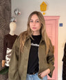 Juliette's bomber jacket suède