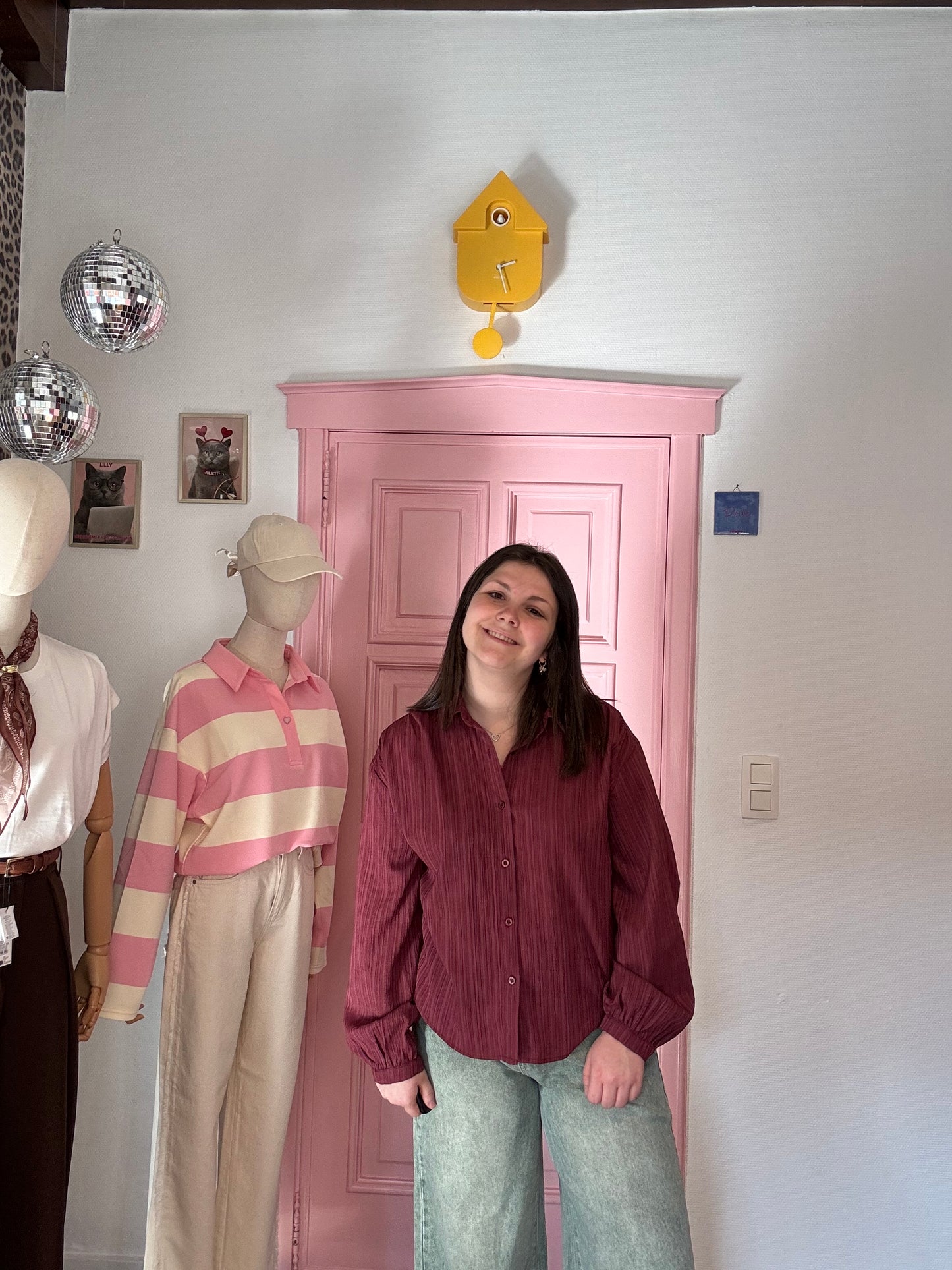 Ydence - Bordeaux Blouse