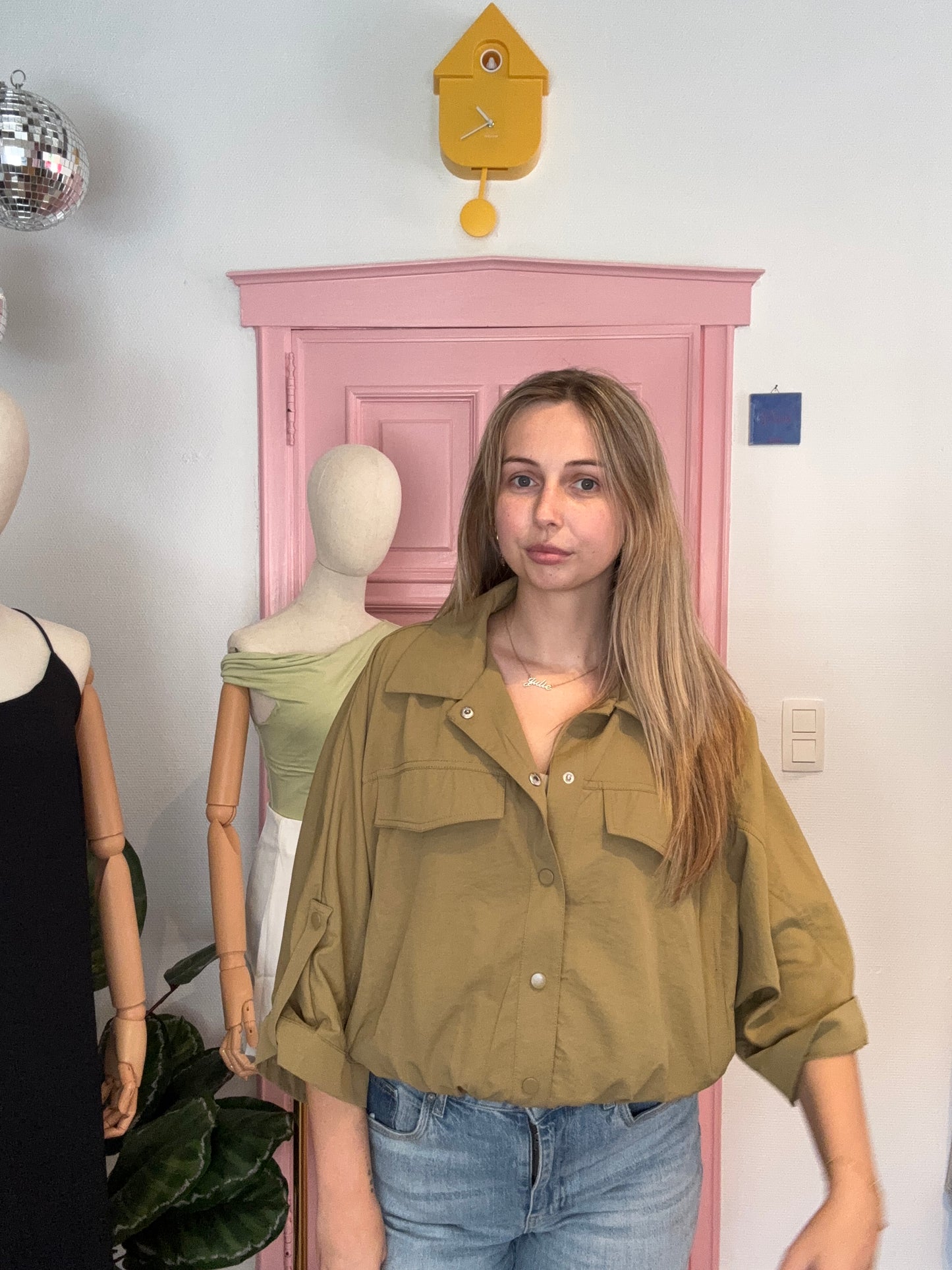 Julia's olijfkleurig jacket