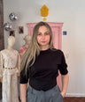 B.young – Zwarte top met aansluitende taille