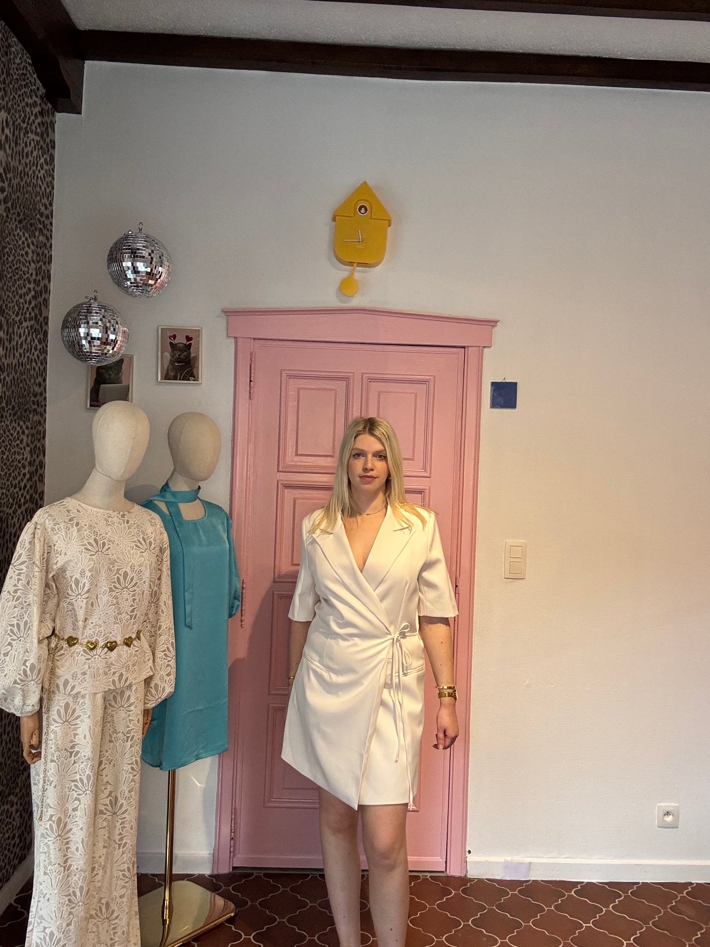 Ydence - Witte Blazer Jurk