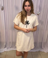 Julia's badstof dress wit