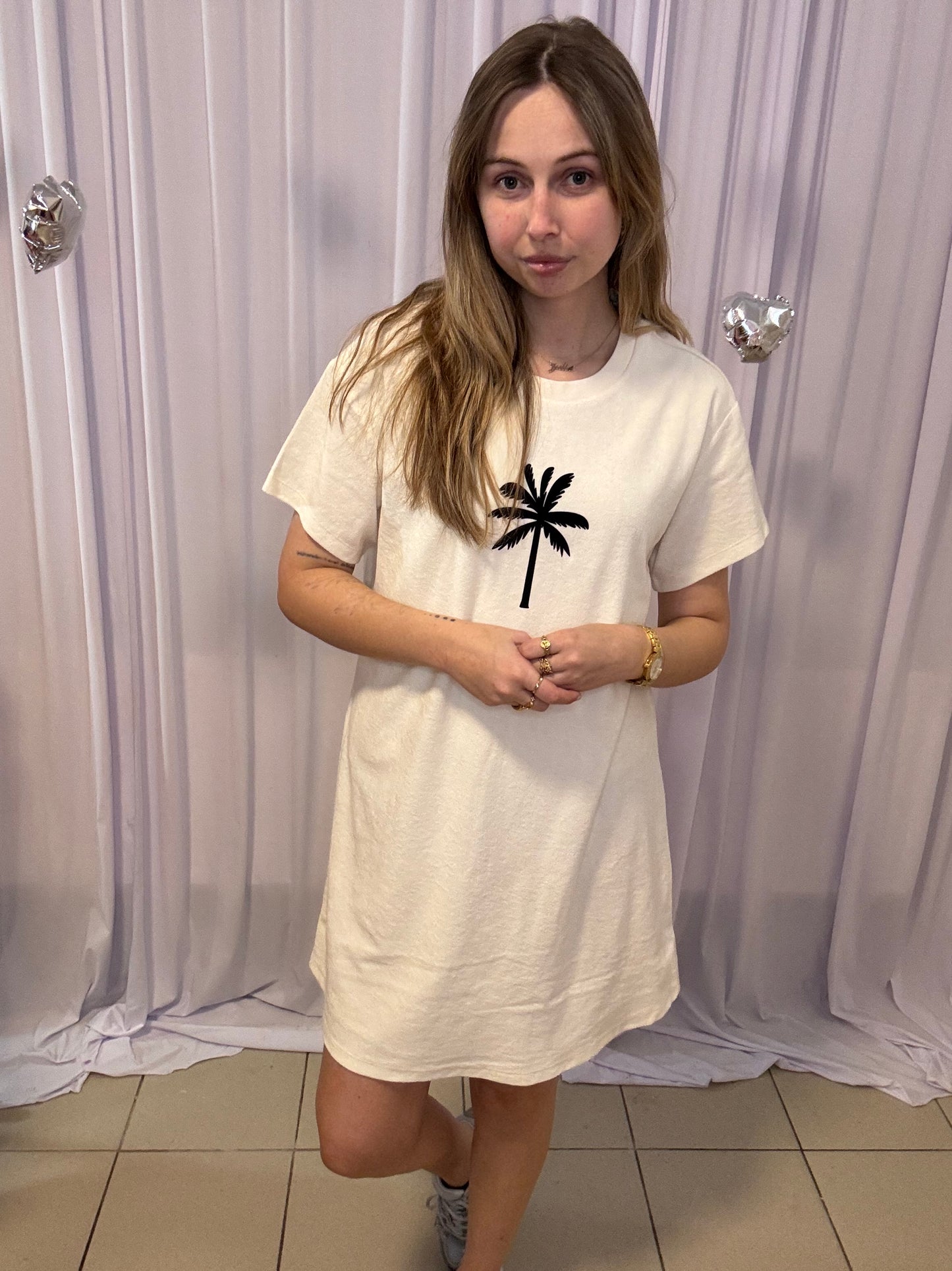 Julia's badstof dress wit