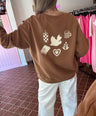 ICHI -  Bruine Sweater met Backprint