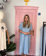 Julia’s tetra dress licht blauw
