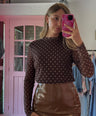 Ydence - polka dots top
