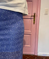 ICHI - Blauwe Pailletten Rok