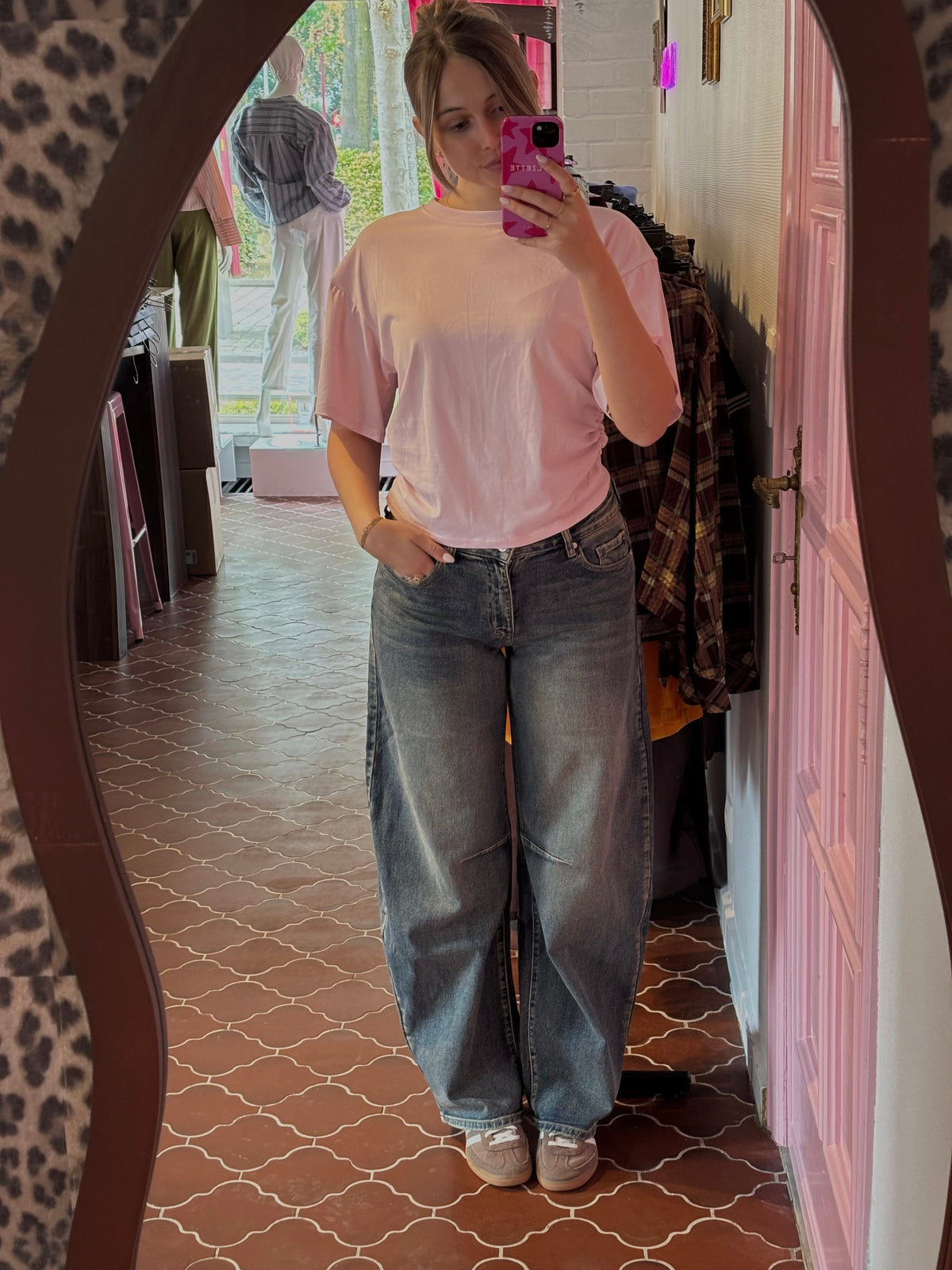 Roze t-shirt