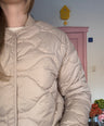 Pulz Jeans -  Beige Gewatteerde Jas