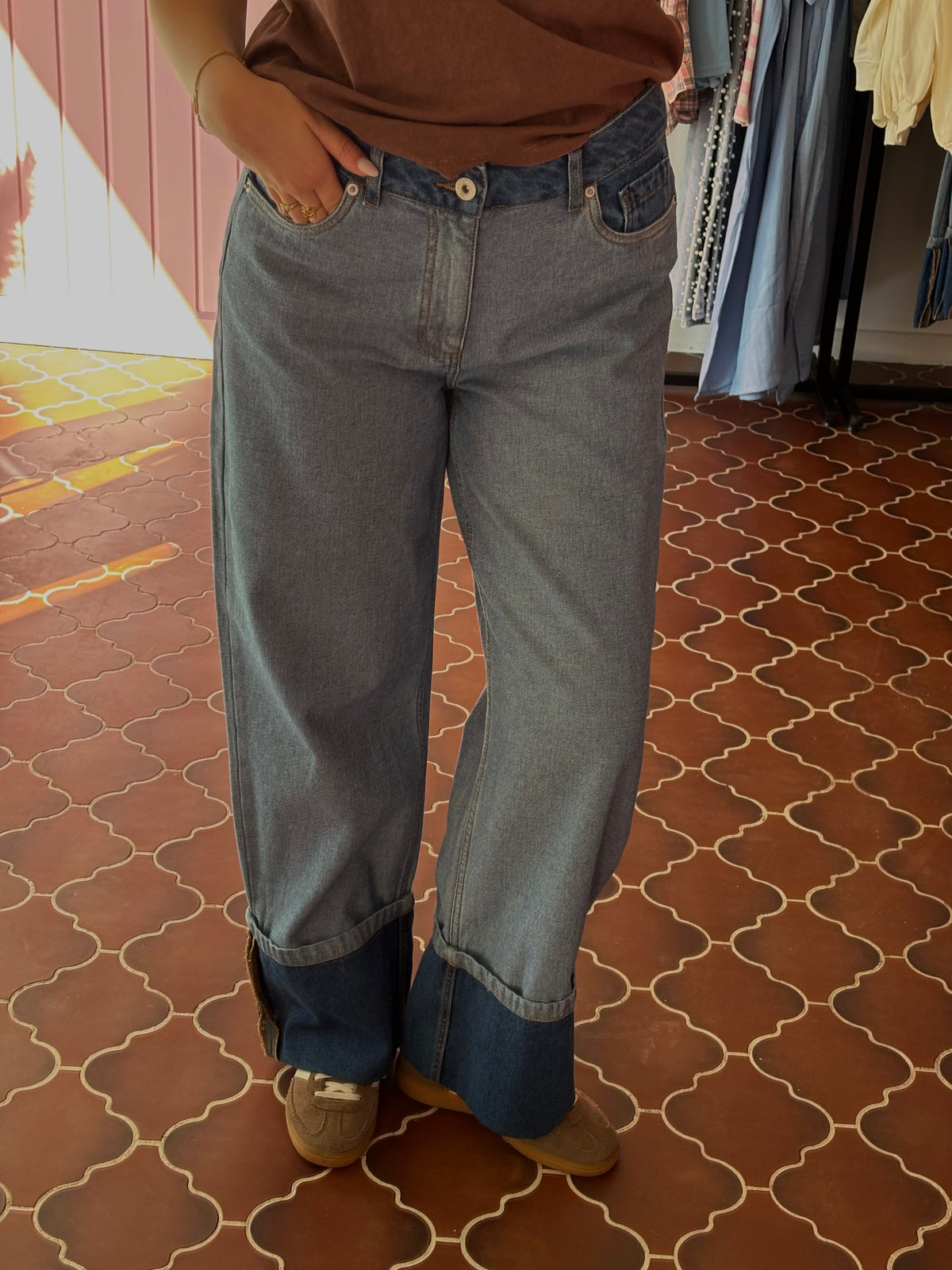 ICHI - Wide Leg met Omslag