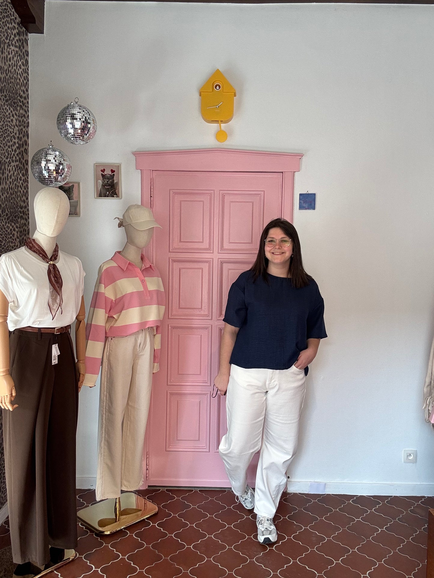 PULZ - Witte Barrel Leg Jeans