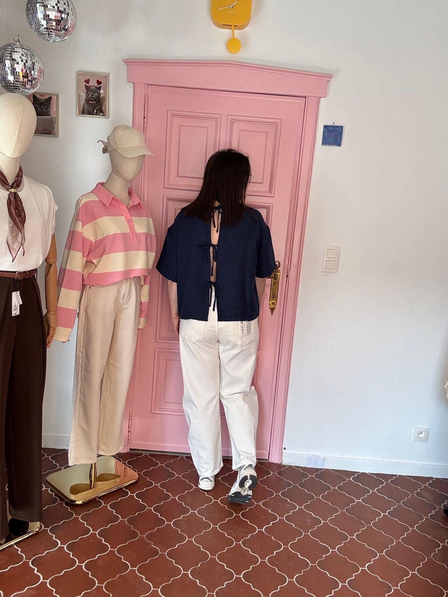 PULZ - Witte Barrel Leg Jeans