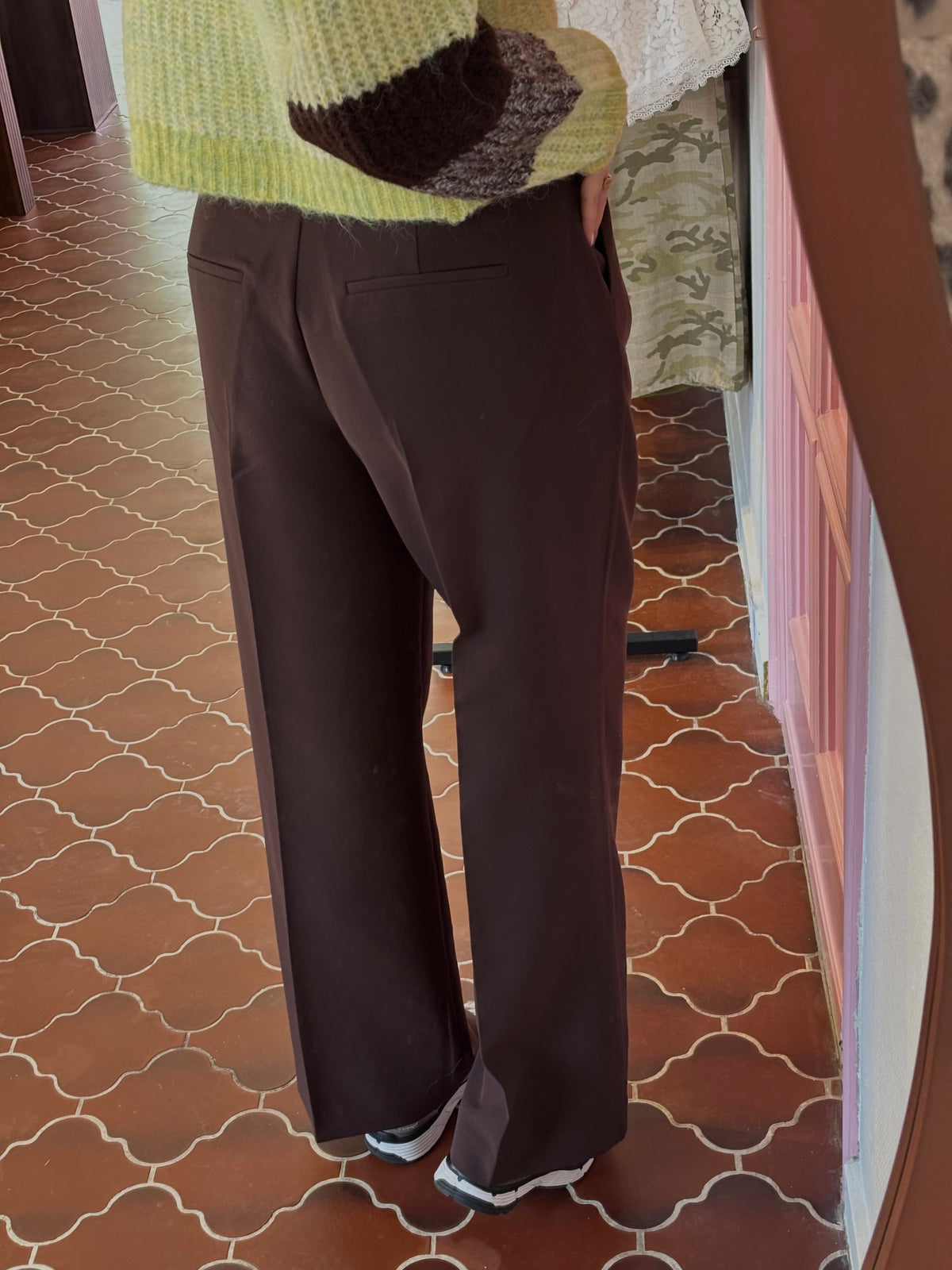 B.young - Bruin Wide Leg broek