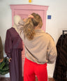 Juliette's bomber jacket suède beige
