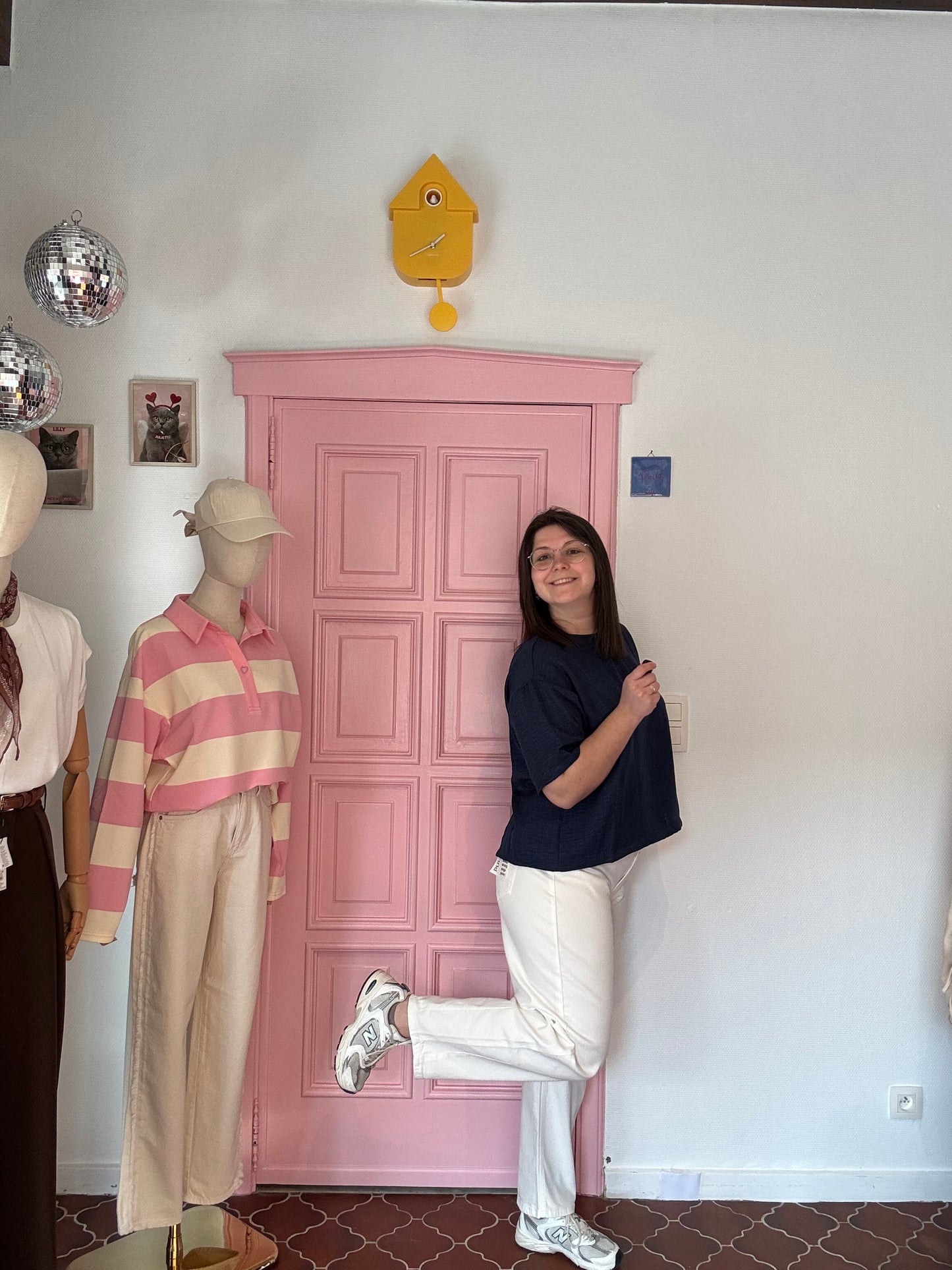 PULZ - Witte Barrel Leg Jeans