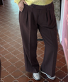 B.young - Bruin Wide Leg broek