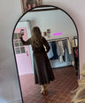 b.young - Bruine Rok in Leerlook