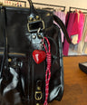 Juliette's bagcharm hartje - bordeaux