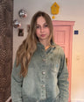 Fluresk - denim top met knoopsluiting